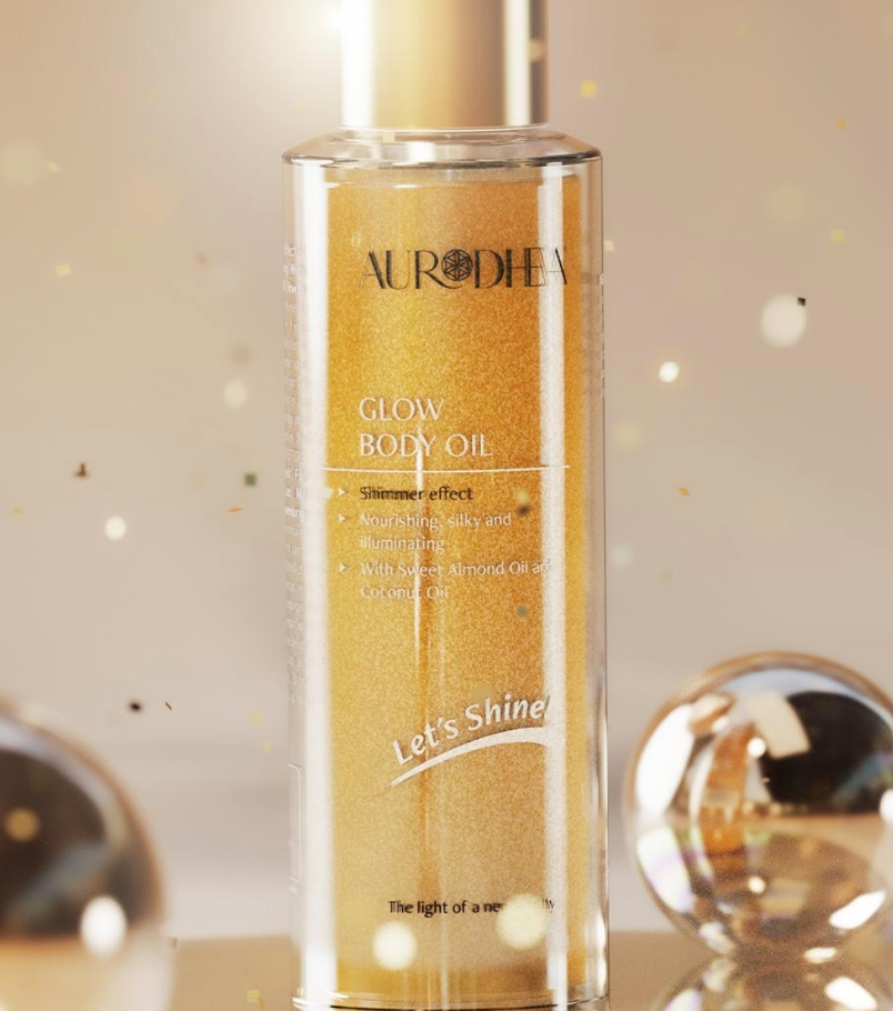Glow Body Oil – Huile corps scintillante Aurodhea