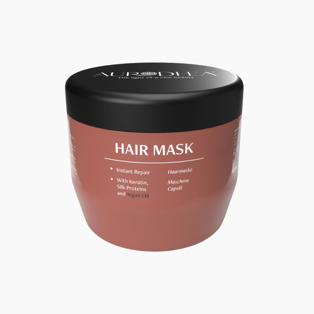 Masque capillaire démêlant à l’Huile d’Argan, Kératine & Protéines de Soie – Aurodhea