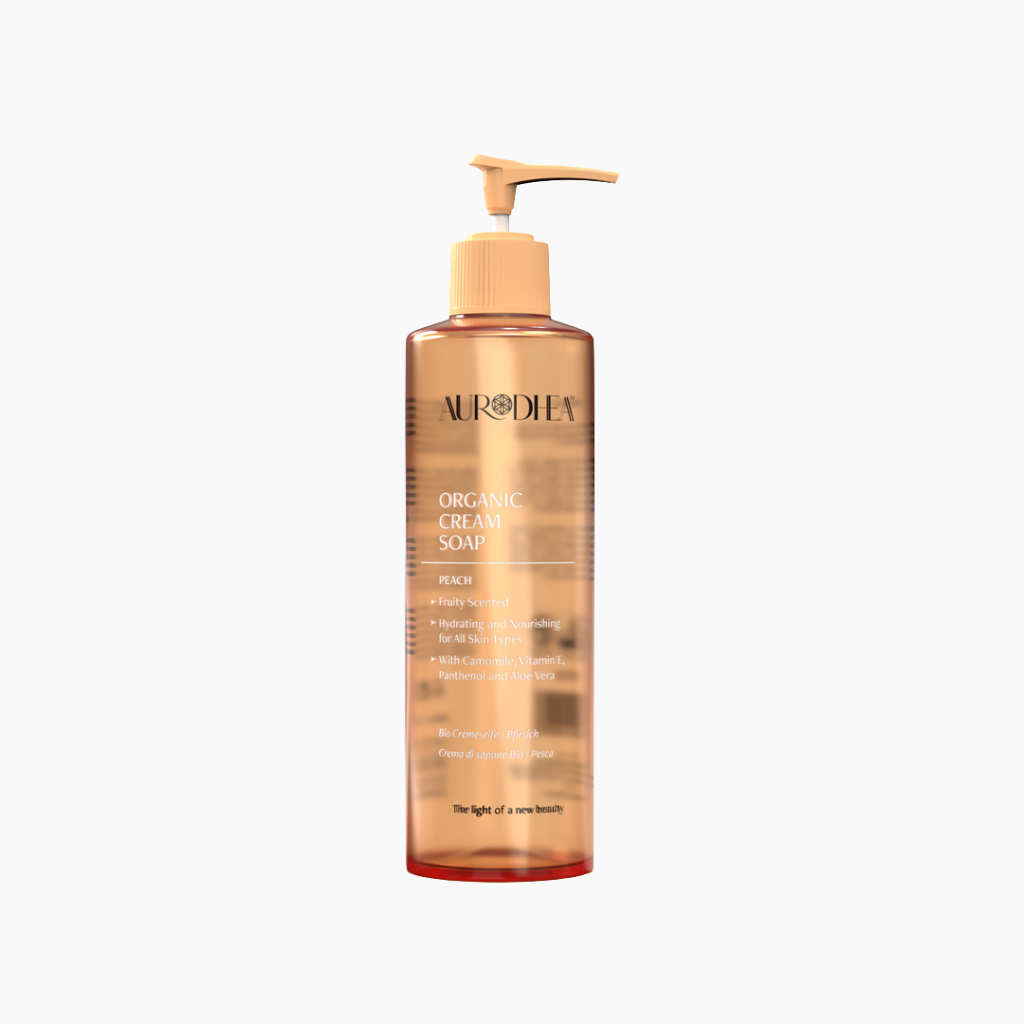 Crème de savon à la pêche – Aurodhea